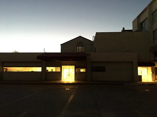 LB Hospital by night